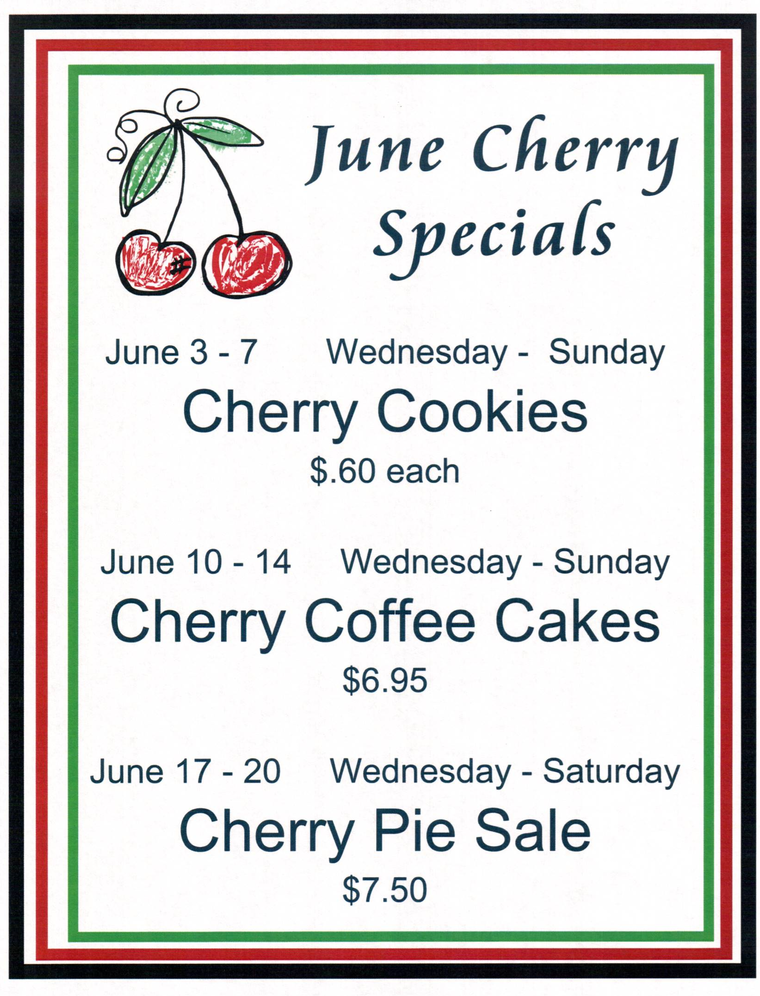 Specials | Harner's Bakery, Restaurant & Catering - North ...